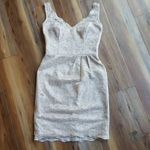 David's bridal Lace bridesmaid dress Cream Colored